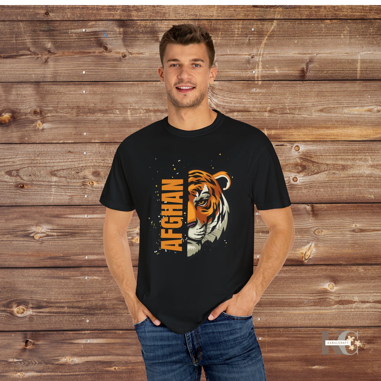 Men’s letter tiger T-shirt