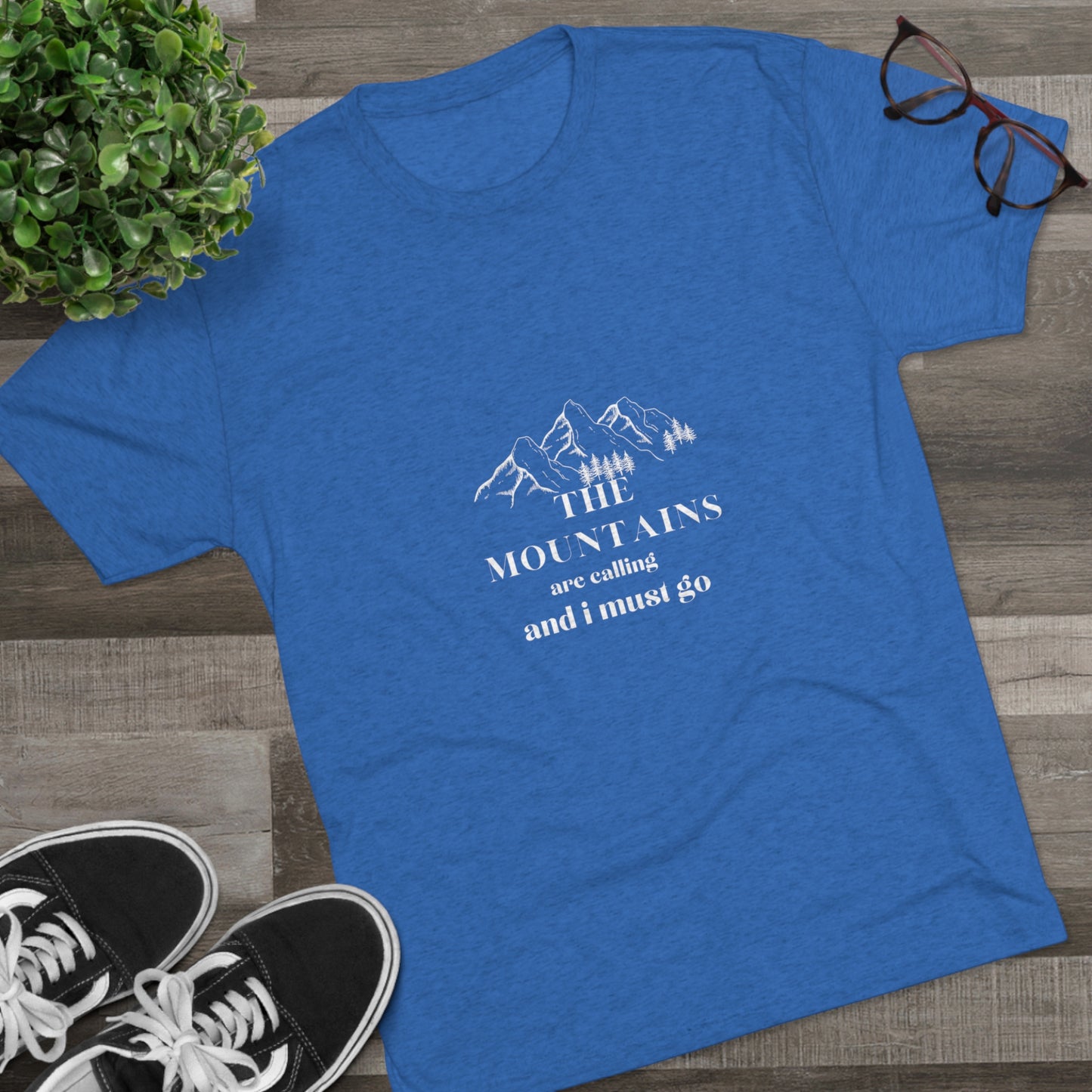 the Mountain are calling women Unisex Tri-Blend Crew Tee