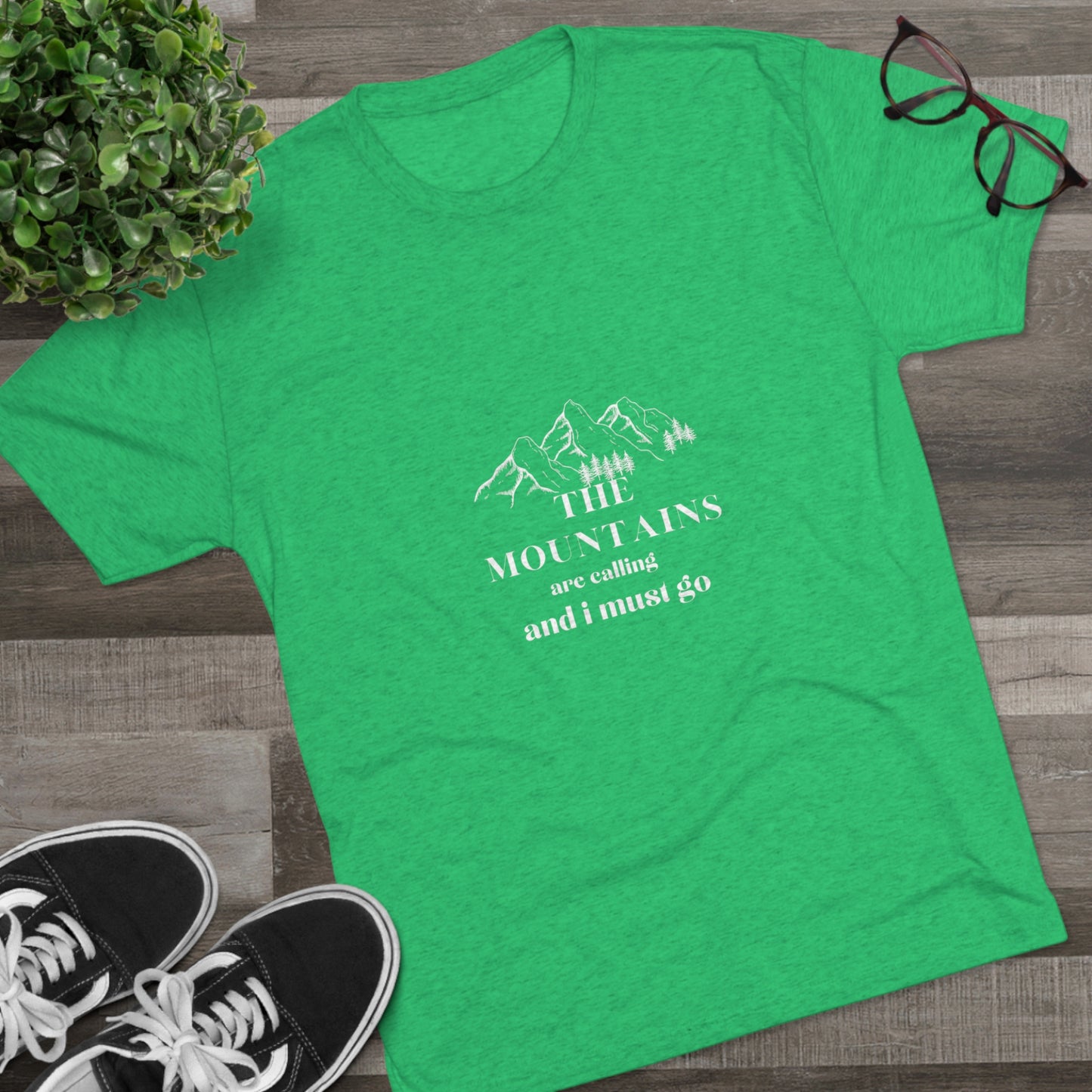 the Mountain are calling women Unisex Tri-Blend Crew Tee