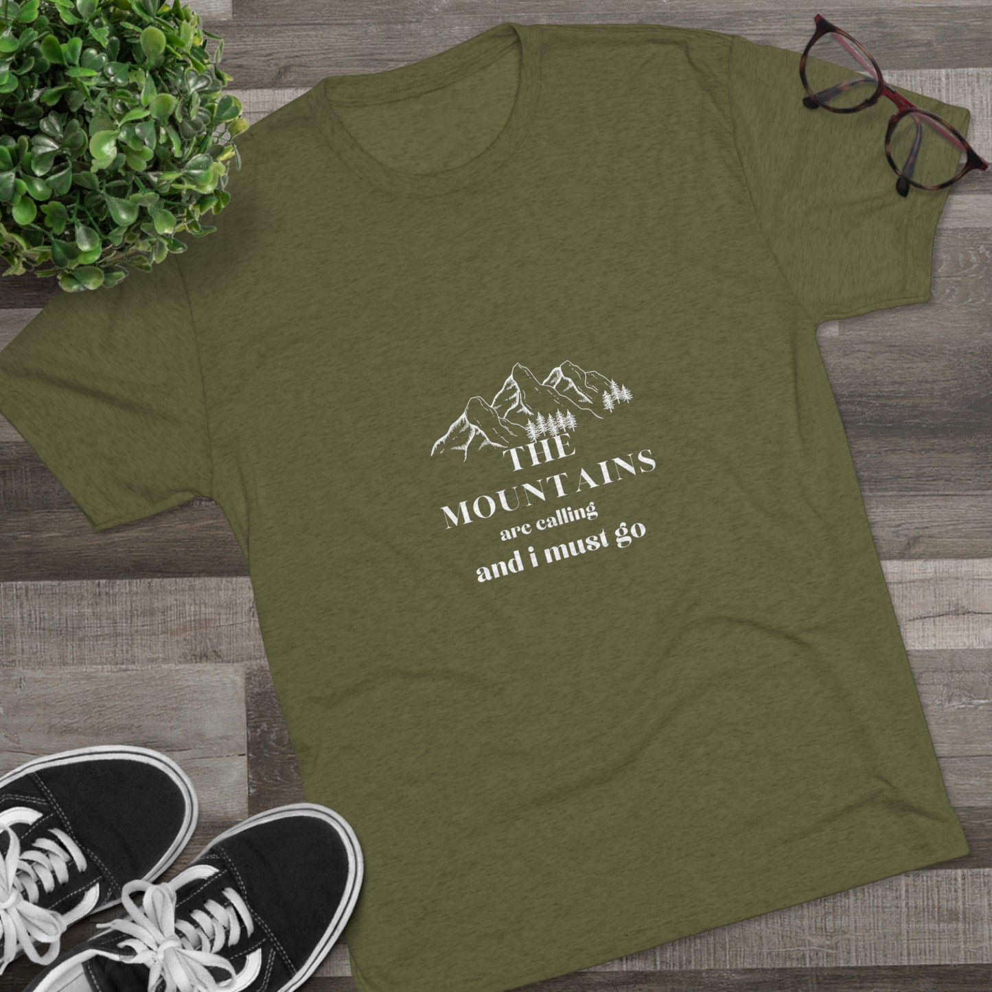 the Mountain are calling women Unisex Tri-Blend Crew Tee