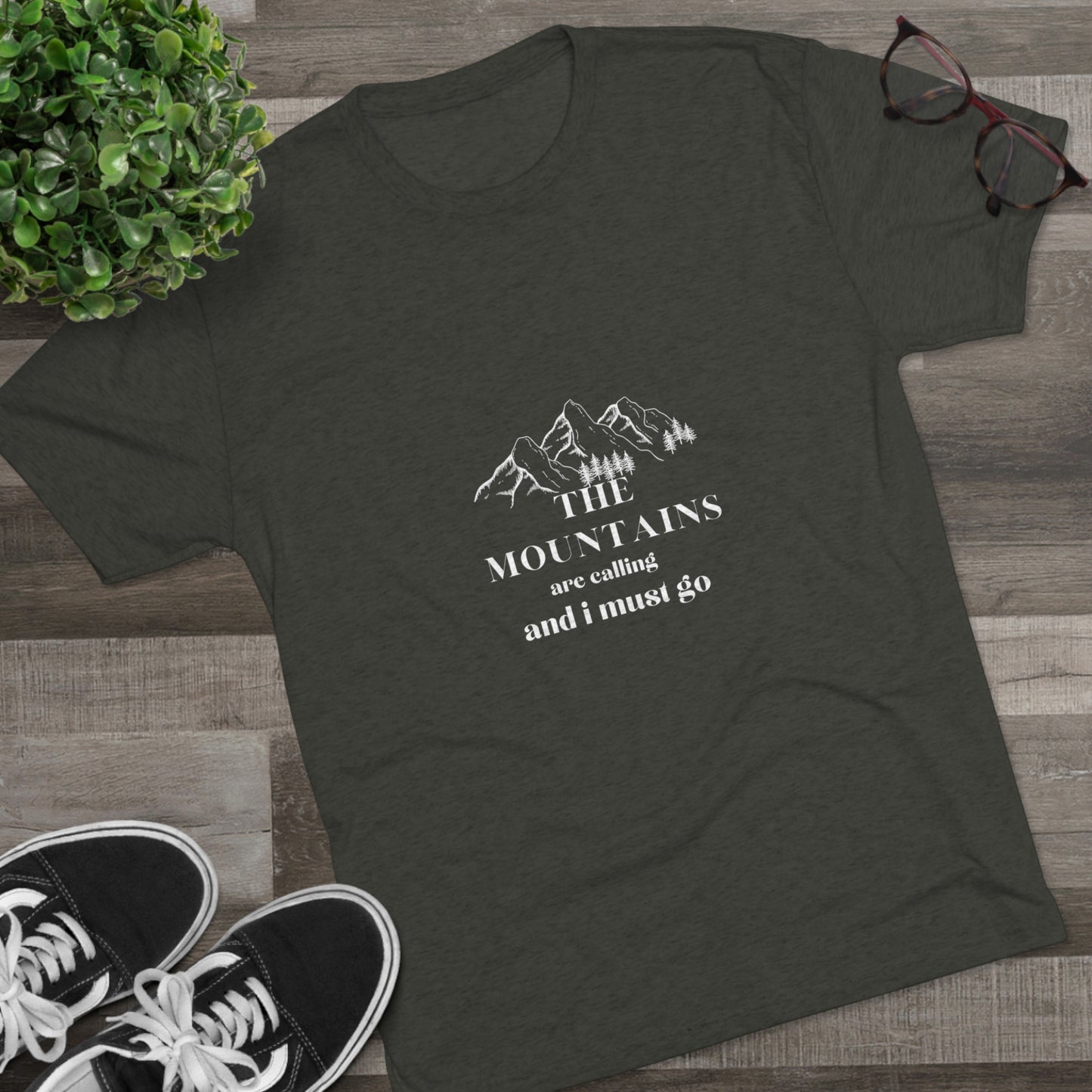 the Mountain are calling women Unisex Tri-Blend Crew Tee