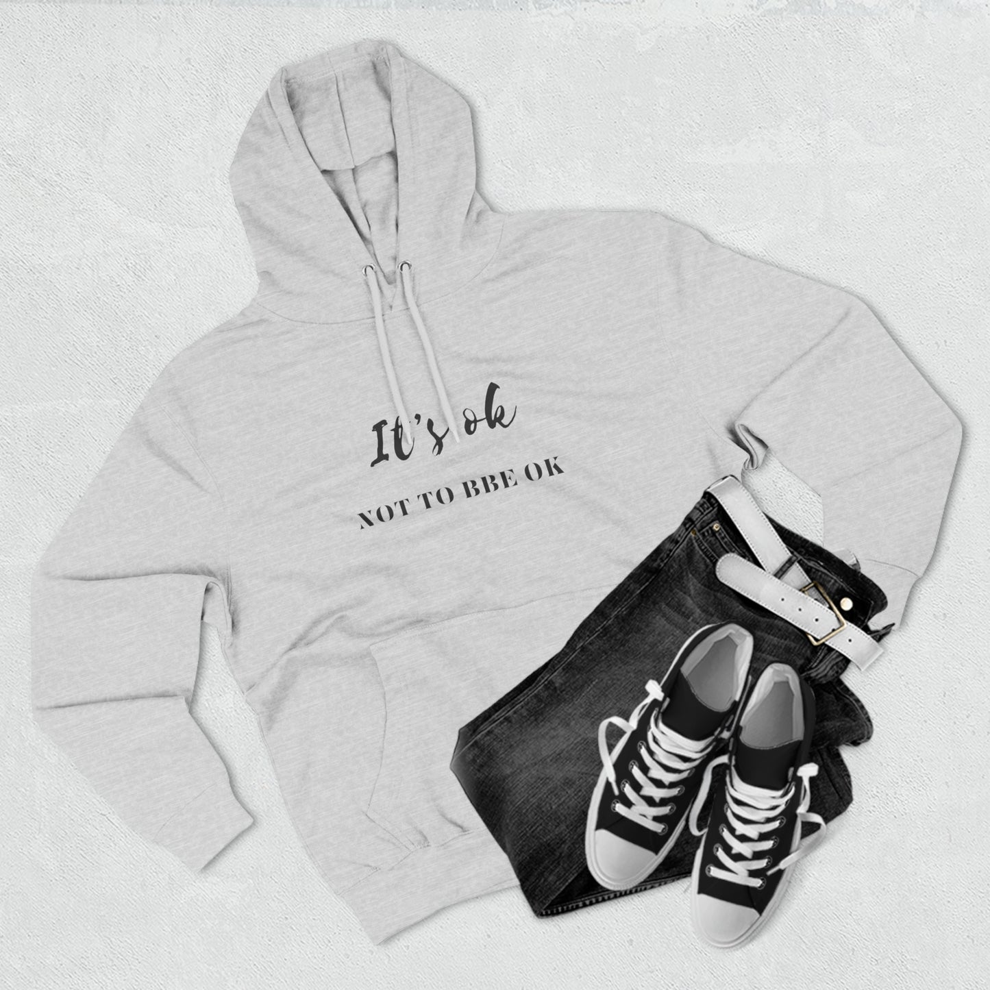 It’s ok to be not ok Men's Unisex Premium Pullover Hoodie