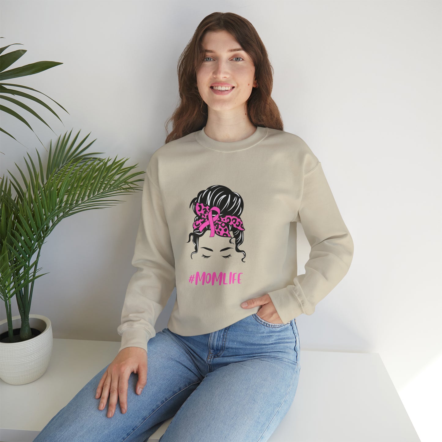 mom life Unisex Heavy Blend™ Crewneck Sweatshirt