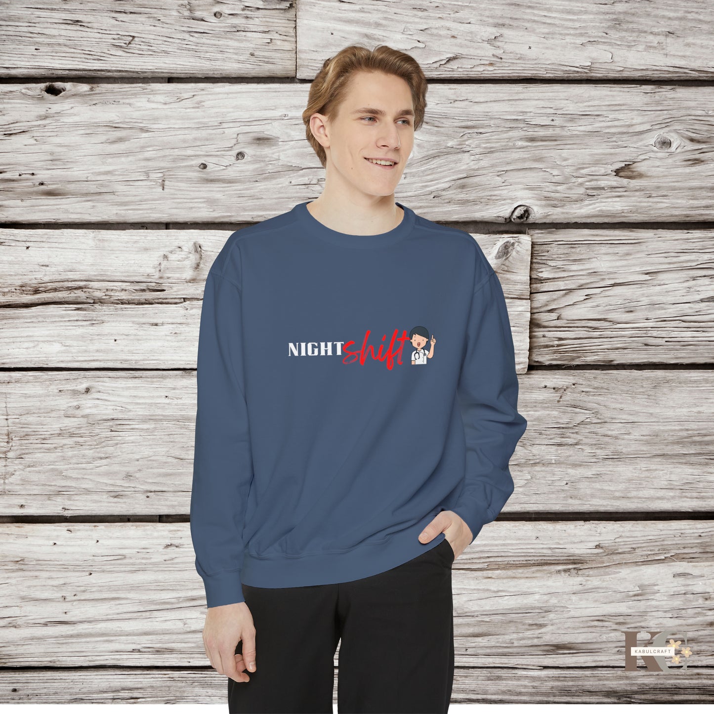 night shift Unisex Garment-Dyed Sweatshirt