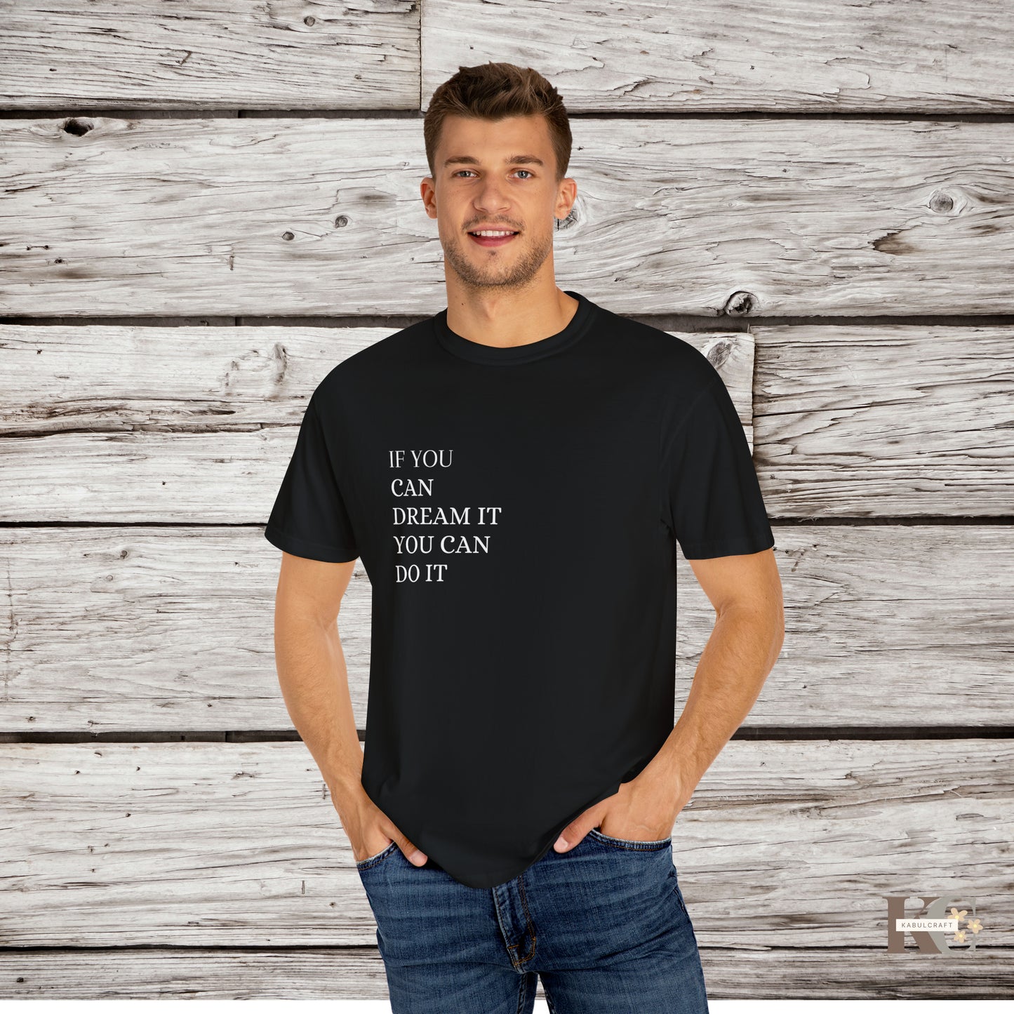 if you can ... Men’s black T-shirt