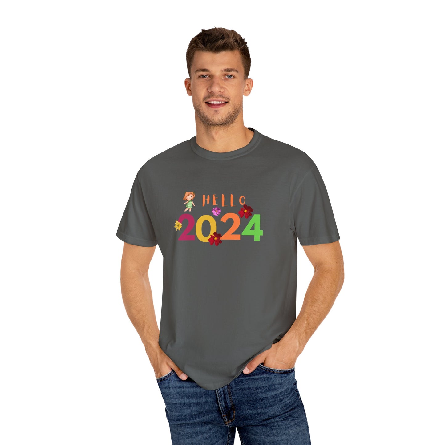 2024 new Unisex Garment-Dyed T-shirt