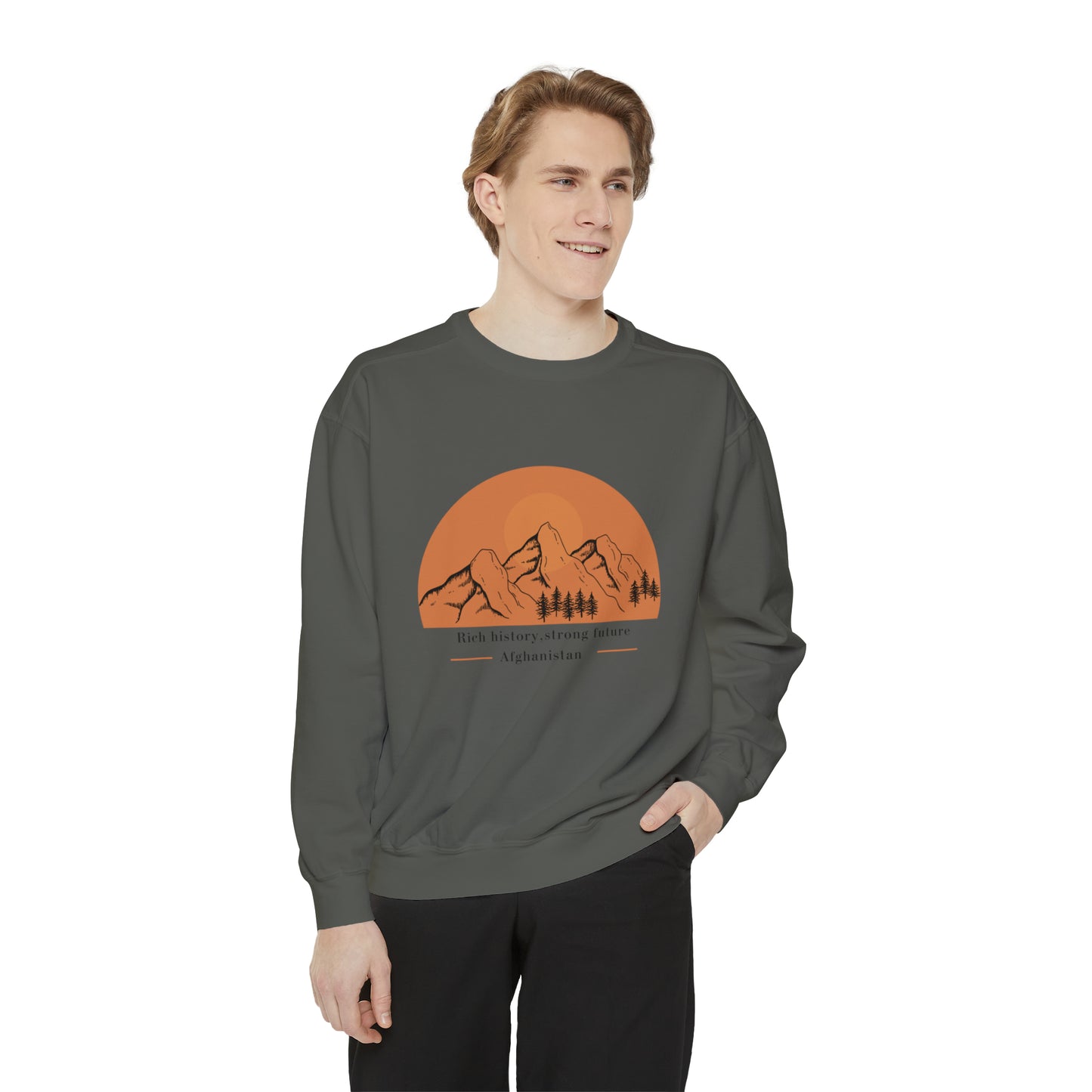 afghanistan history Men Unisex Garment-Dyed Sweatshirt