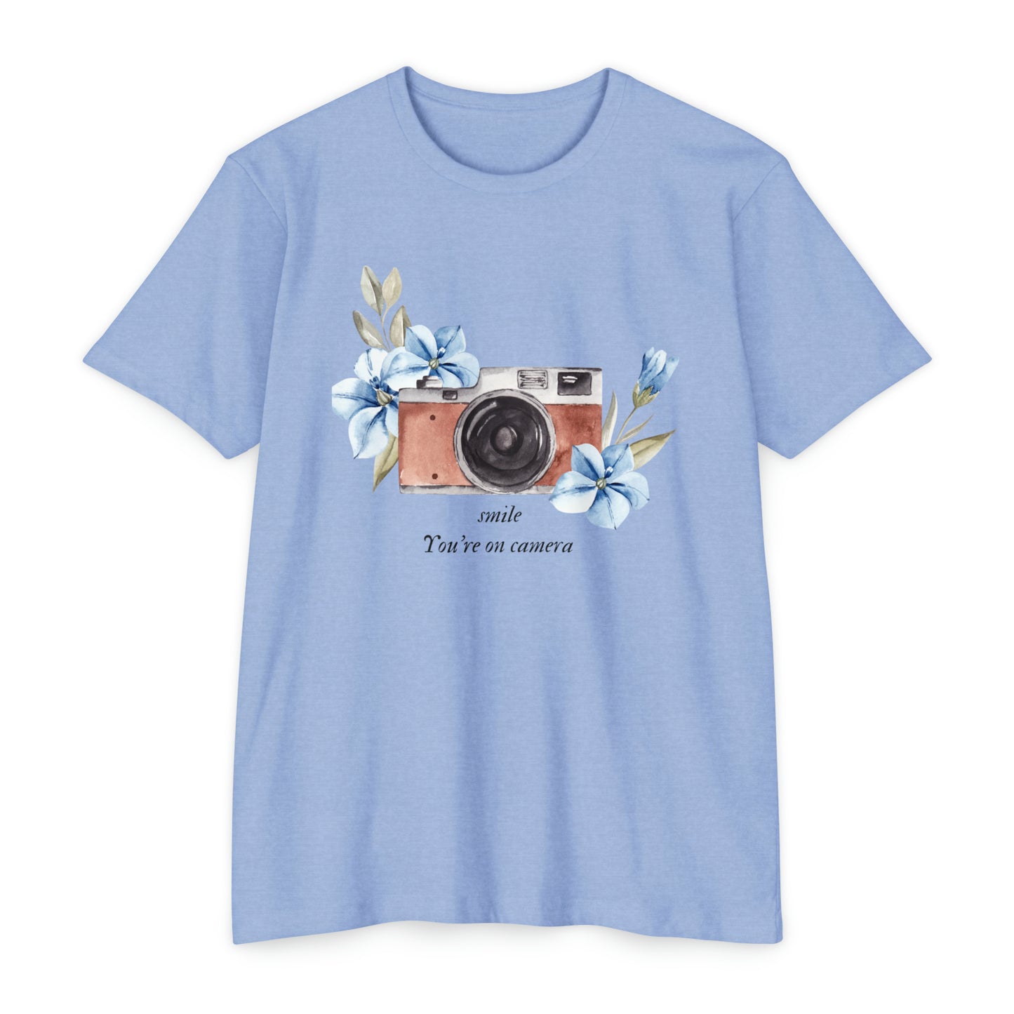 smile you’re on camera  women T-shirt