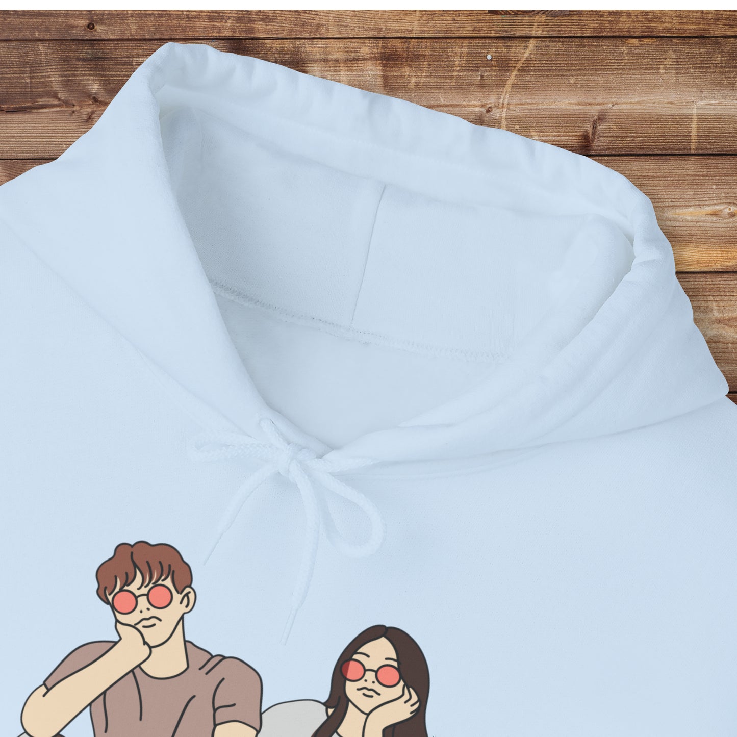 Cartoon couple Hooded Sweatshirt