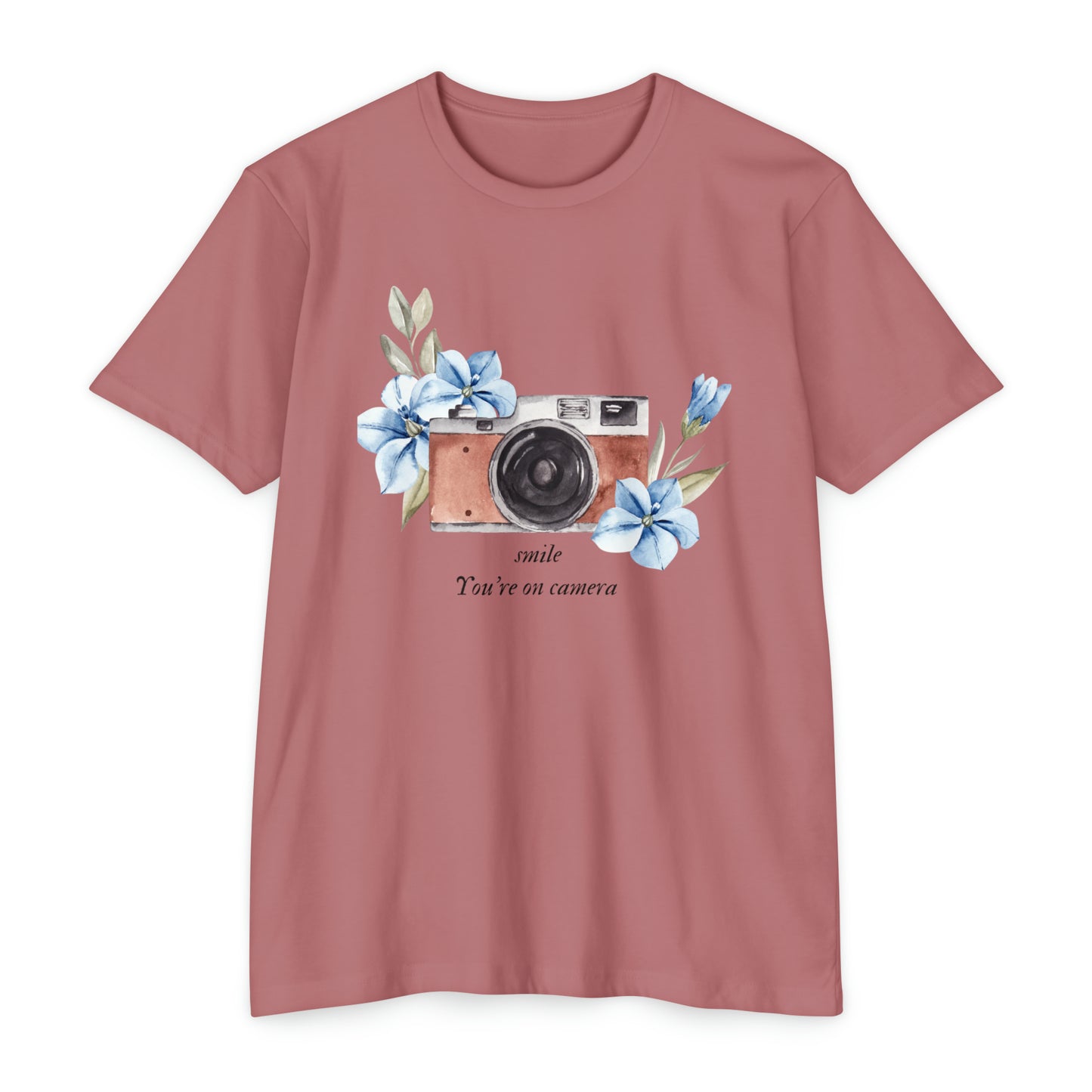 smile you’re on camera  women T-shirt