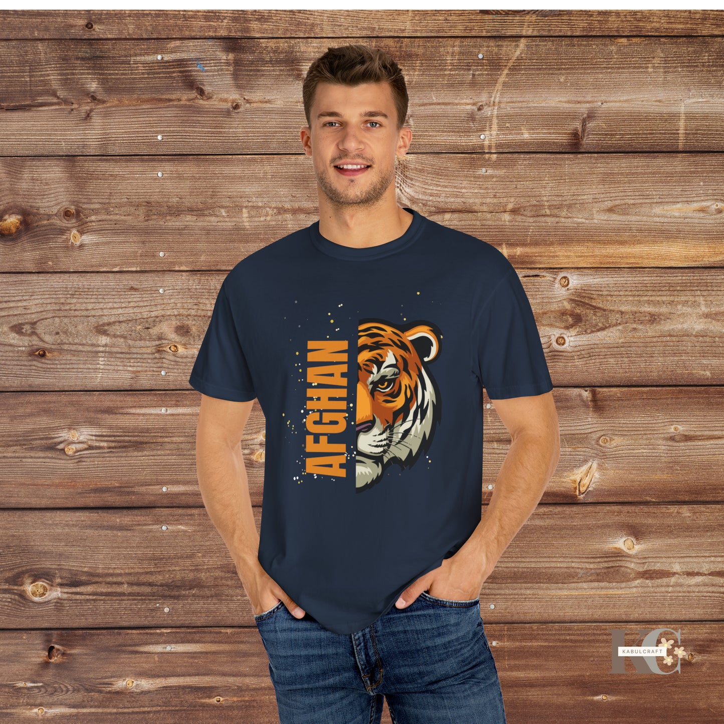 Men’s letter tiger T-shirt