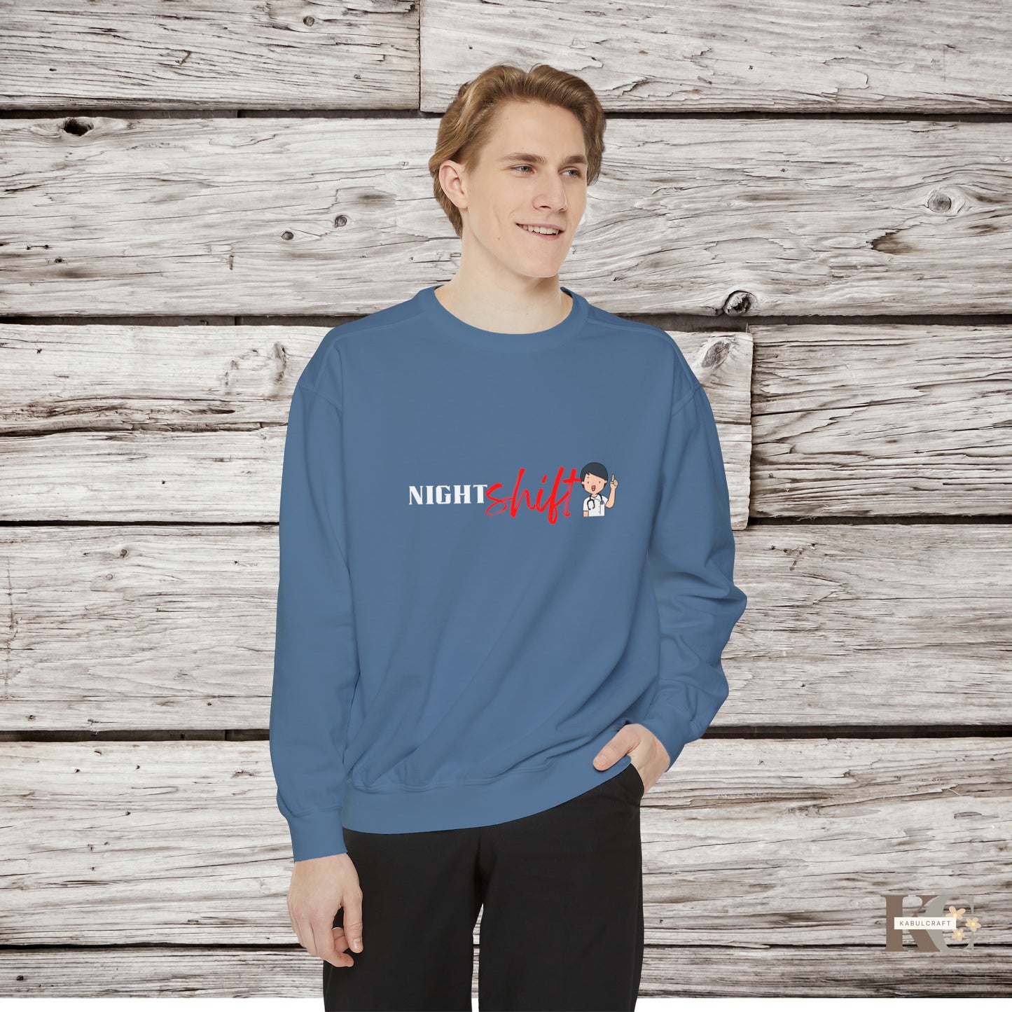 night shift Unisex Garment-Dyed Sweatshirt