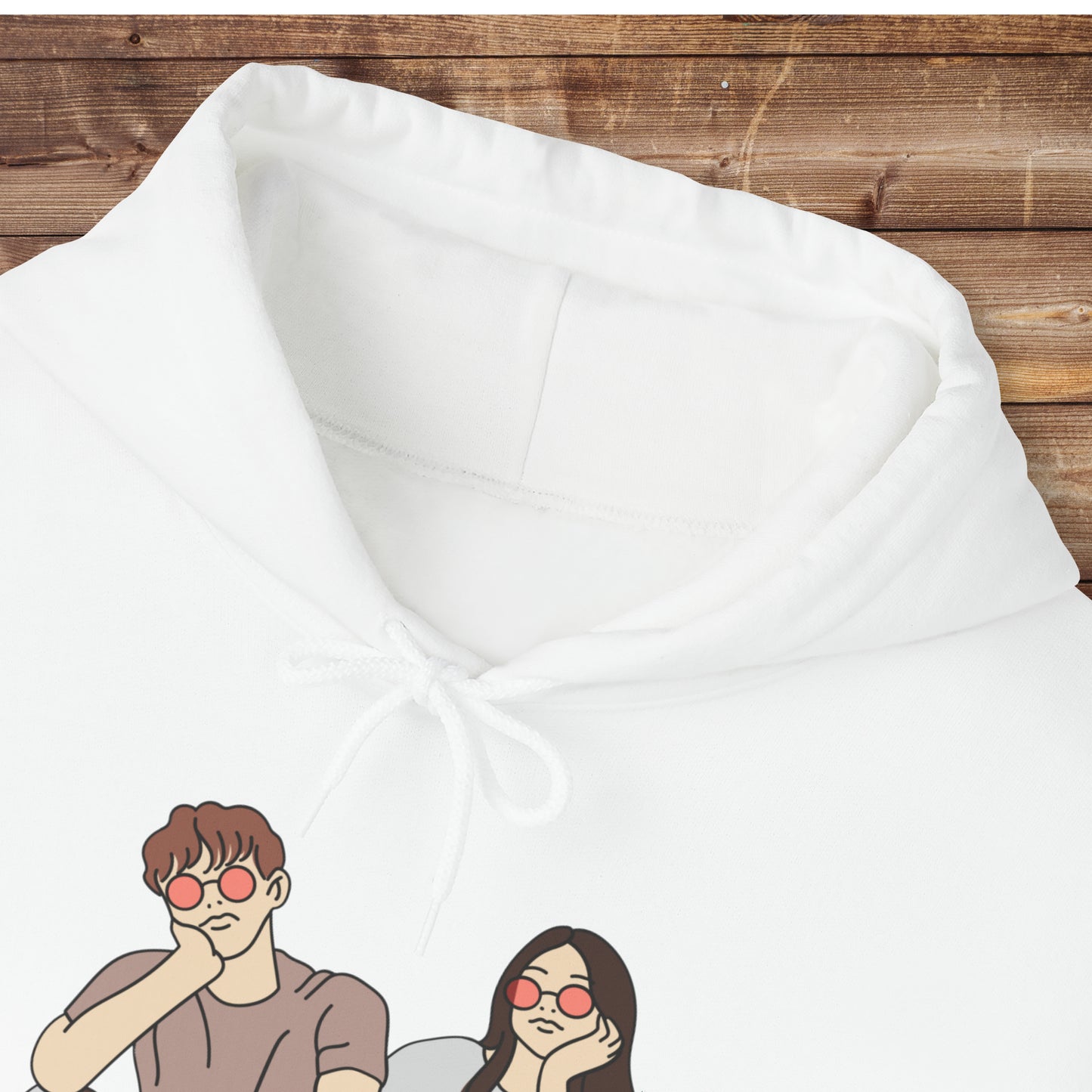 Cartoon couple Hooded Sweatshirt