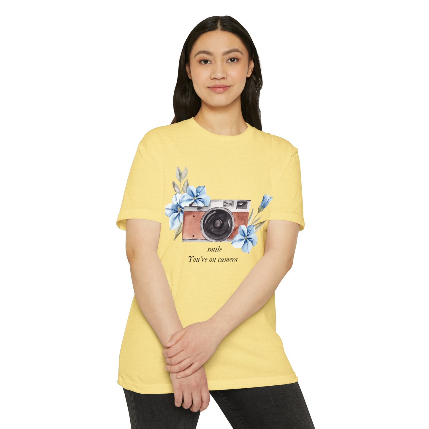 smile you’re on camera  women T-shirt