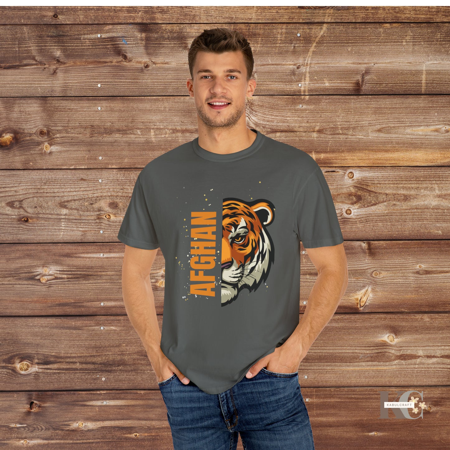 Men’s letter tiger T-shirt