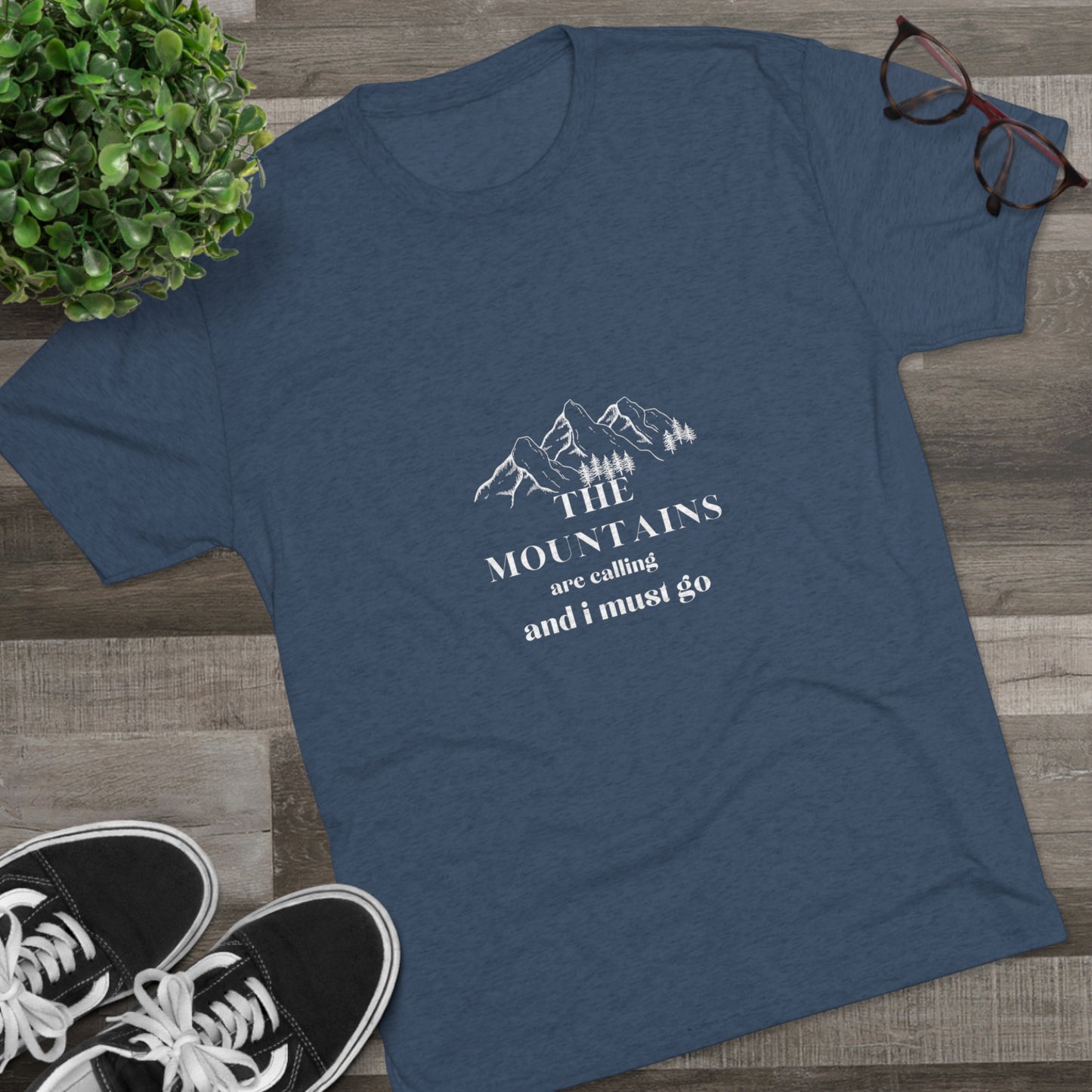 the Mountain are calling women Unisex Tri-Blend Crew Tee