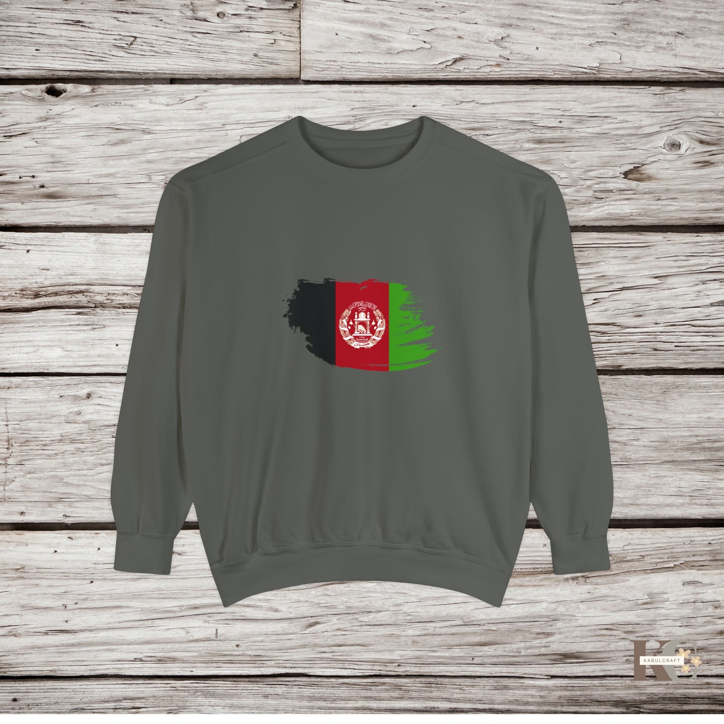 afghan flage Unisex Garment-Dyed Sweatshirt