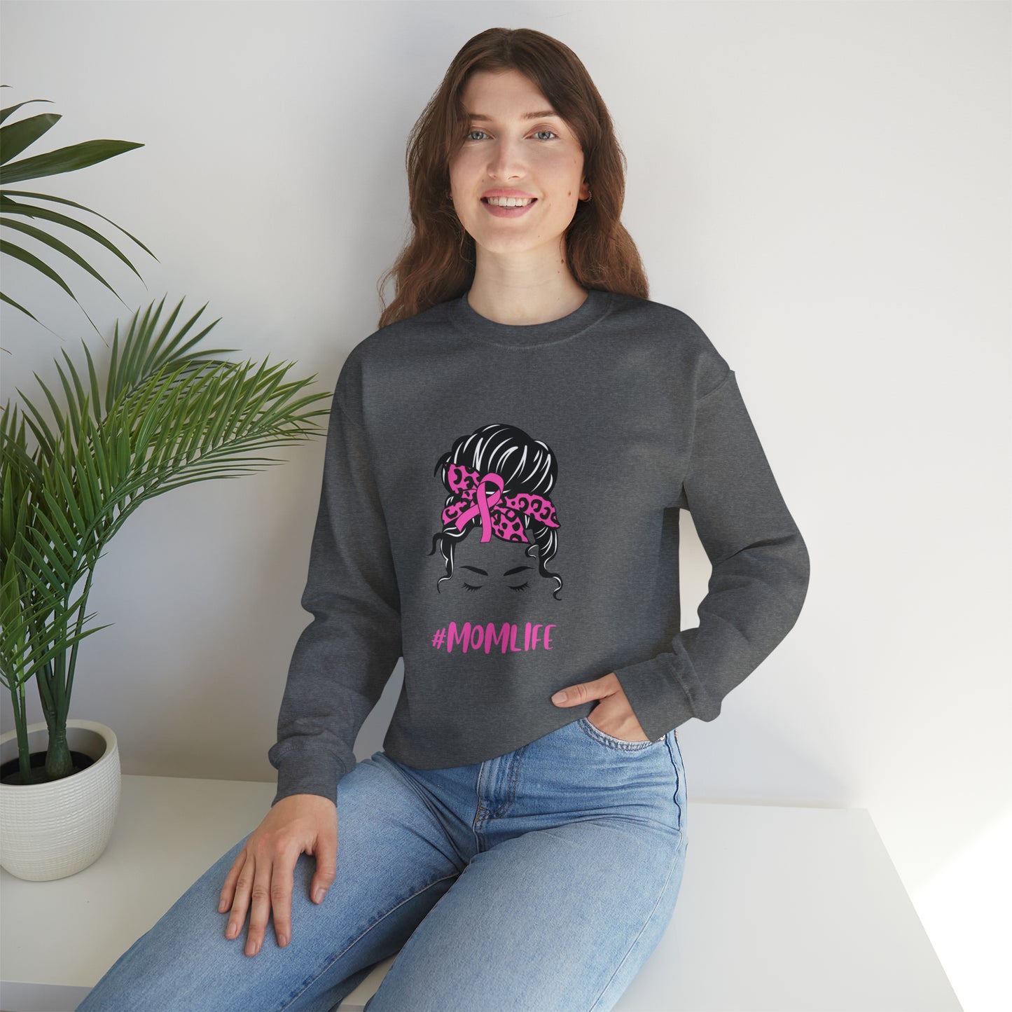 mom life Unisex Heavy Blend™ Crewneck Sweatshirt