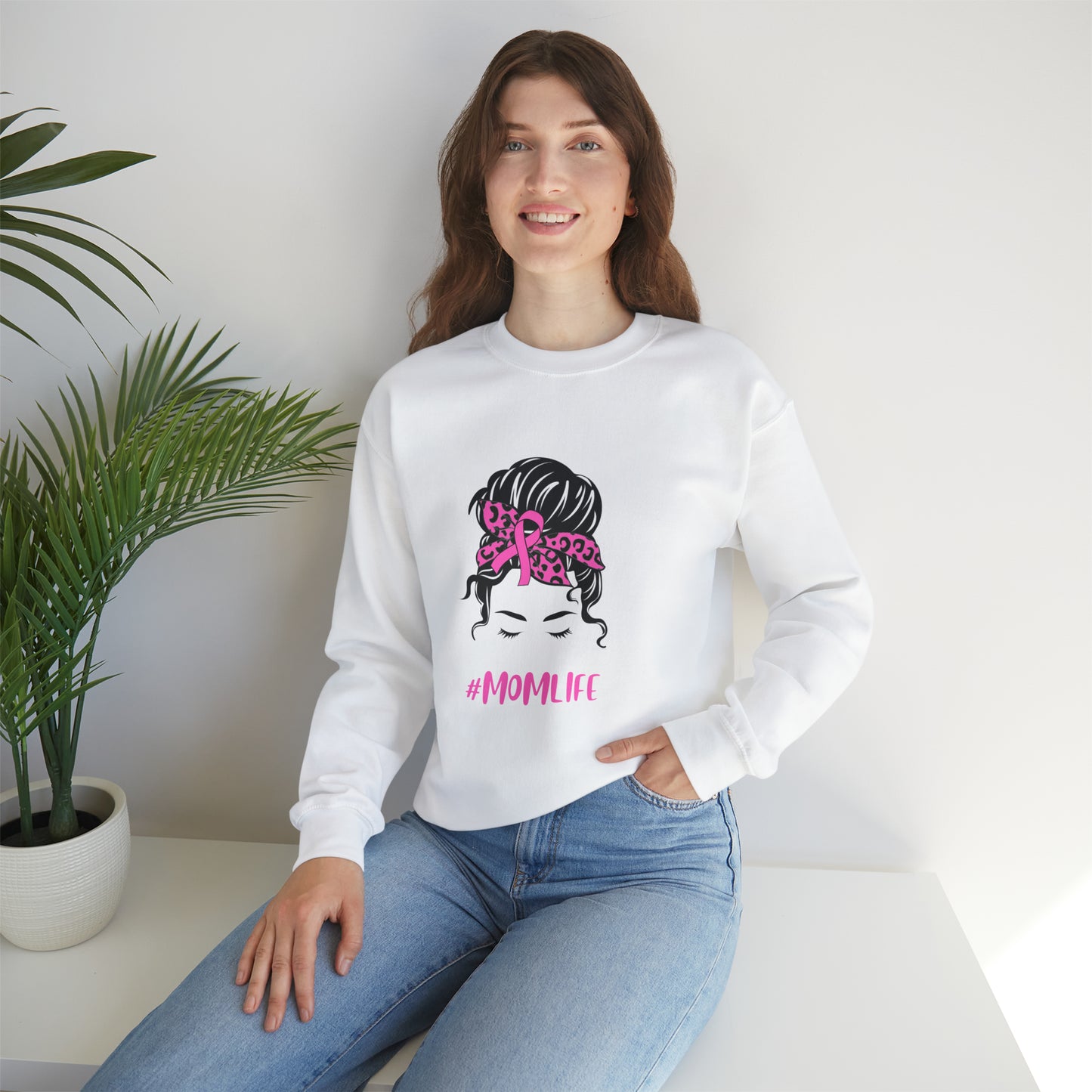 mom life Unisex Heavy Blend™ Crewneck Sweatshirt