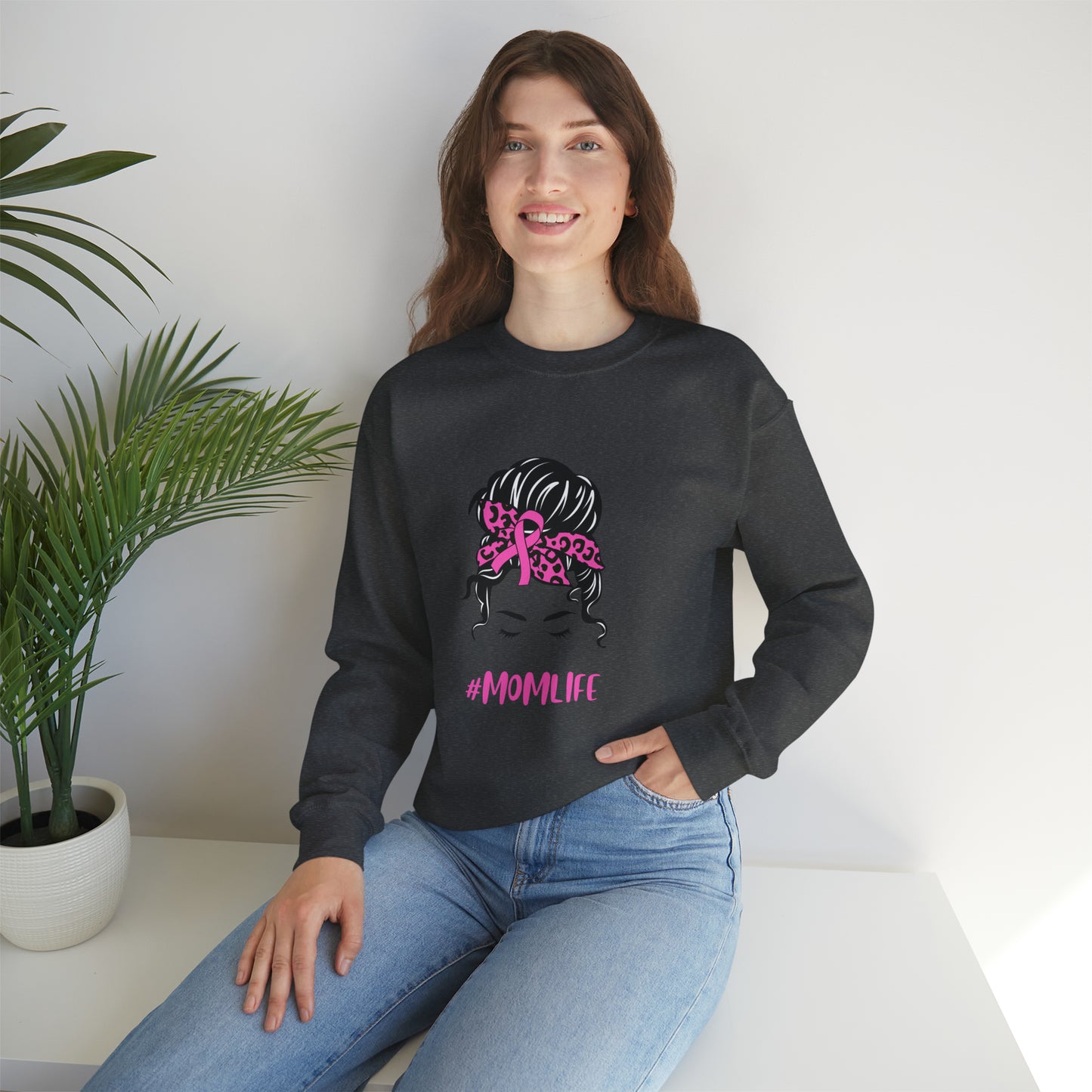 mom life Unisex Heavy Blend™ Crewneck Sweatshirt